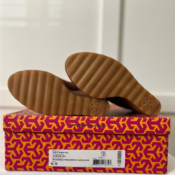 💥 Tory Burch Remy Wedge Platform Bootie size 6.5 - Picture 6 of 8